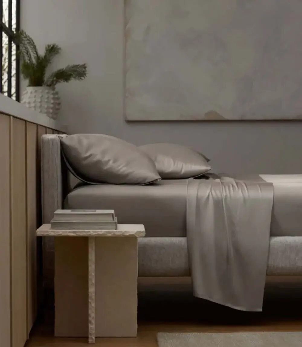Cozy Earth Bamboo Sheet Set - Light Grey - King